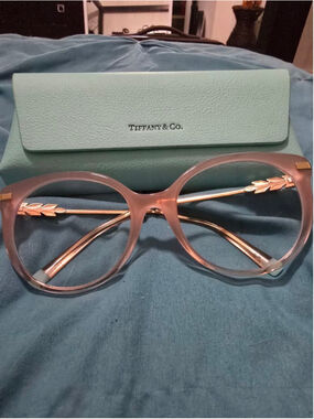 Tiffany & Co. 4189-B Milky Pink glasses with sunglass lenses
